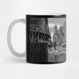 Yellow Taxi, Fifth Avenue, Manhattan, New York City, USA Mug